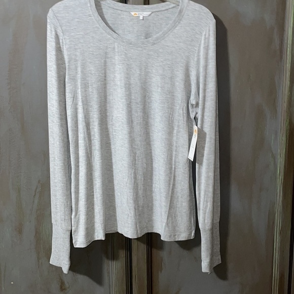 C & C California  women’s long sleeve gray T NWT - Picture 2 of 8